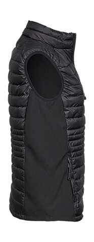 Tee Jays Ladies` Crossover Bodywarmer, Black/Black, S bedrucken, Art.-Nr. 425541773