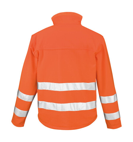 Result Hi-Vis Softshell Jacket, Fluorescent Orange, M bedrucken, Art.-Nr. 427334054