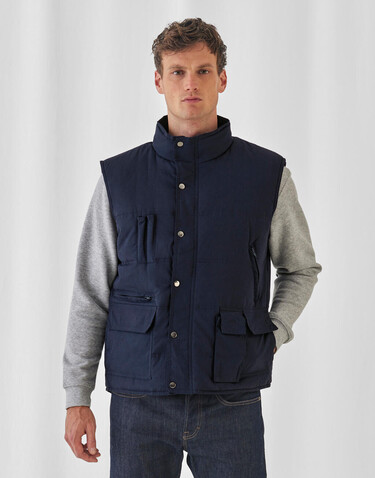 B &amp; C Bodywarmer Explorer, Black, S bedrucken, Art.-Nr. 427421013