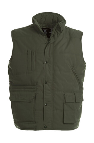 B &amp; C Bodywarmer Explorer, Olive, M bedrucken, Art.-Nr. 427425304