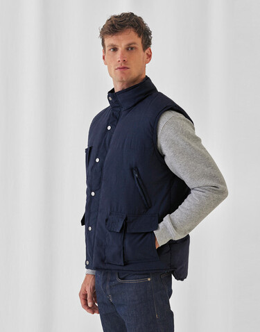 B &amp; C Bodywarmer Explorer, Olive, M bedrucken, Art.-Nr. 427425304