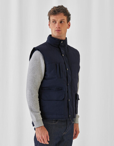 B &amp; C Bodywarmer Explorer, Black, S bedrucken, Art.-Nr. 427421013