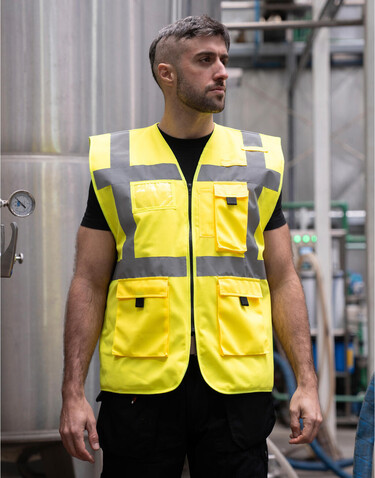 Korntex Padded Executive Safety Vest Wismar, Orange, 3XL bedrucken, Art.-Nr. 428134106