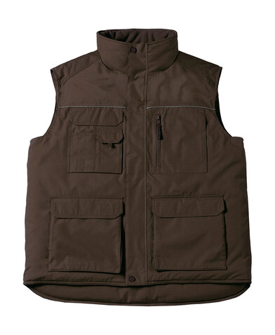 B &amp; C Expert Pro Workwear Bodywarmer, Brown, S bedrucken, Art.-Nr. 428427003