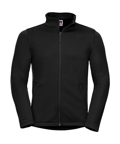 Russell Europe Men`s Smart Softshell Jacket, Black, M bedrucken, Art.-Nr. 429001014