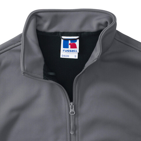 Russell Europe Men`s Smart Softshell Jacket, Black, M bedrucken, Art.-Nr. 429001014