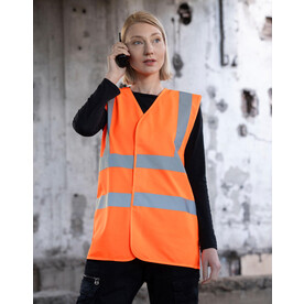 Korntex 4-Band Safety Vest Minden, Orange, S bedrucken, Art.-Nr. 430134101