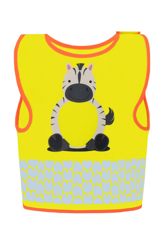Korntex Children`s Safety Vest Funtastic Wildlife, Zebra Yellow, XS bedrucken, Art.-Nr. 431138072 Korntex Children`s Safety Vest Funtastic Wildlife, Zebra Yellow, XS bedrucken, Art.-Nr. 431138072