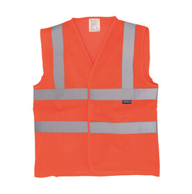 Yoko Fluo Open Mesh Waistcoat, Fluo Orange, M bedrucken, Art.-Nr. 431774054