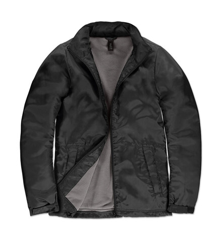 B &amp; C Multi-Active/women Jacket, Black/Warm Grey, L bedrucken, Art.-Nr. 433421535