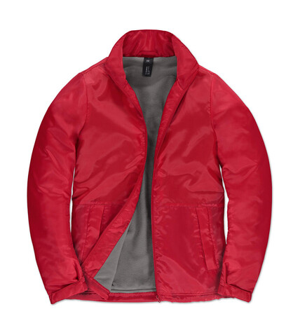 B &amp; C Multi-Active/women Jacket, Red/Warm Grey, XL bedrucken, Art.-Nr. 433424706