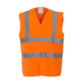 Yoko Fluo 2 Band + Brace Waistcoat, Fluo Orange, S bedrucken, Art.-Nr. 433774051
