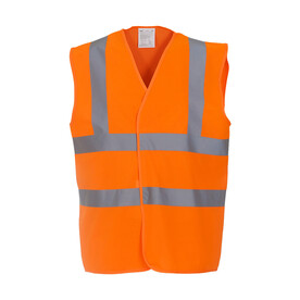 Yoko Fluo 2 Band + Brace Waistcoat, Fluo Orange, S bedrucken, Art.-Nr. 433774051 Yoko Fluo 2 Band + Brace Waistcoat, Fluo Orange, S bedrucken, Art.-Nr. 433774051