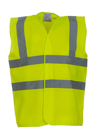 Yoko Fluo 2 Band + Brace Waistcoat, Fluo Yellow, M bedrucken, Art.-Nr. 433776052