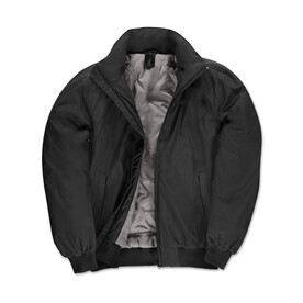 B & C Crew Bomber/men Jacket, Black/Warm Grey, S bedrucken, Art.-Nr. 434421533 B & C Crew Bomber/men Jacket, Black/Warm Grey, S bedrucken, Art.-Nr. 434421533