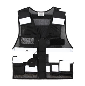 Korntex Mesh Tactical Vest „Sparta“, Black, M/XL bedrucken, Art.-Nr. 435131013