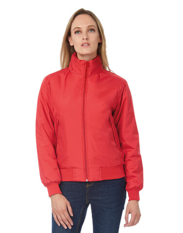 B &amp; C Crew Bomber/women Jacket, Black/Warm Grey, XS bedrucken, Art.-Nr. 435421532
