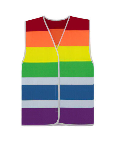 Korntex National Flag Vest Pride, Rainbow, S/M bedrucken, Art.-Nr. 436139993