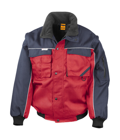 Result Heavy Duty Jacket, Red/Navy, L bedrucken, Art.-Nr. 437334555