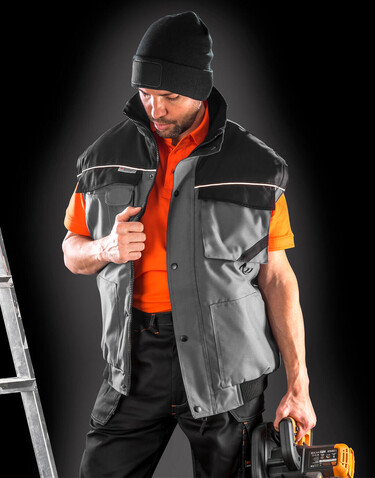 Result Heavy Duty Jacket, Grey/Black, S bedrucken, Art.-Nr. 437331483