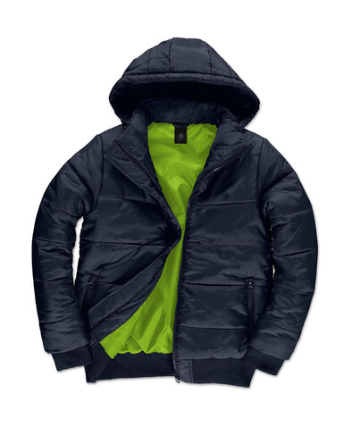 B &amp; C Superhood/men Jacket, White/Warm Grey, 2XL bedrucken, Art.-Nr. 437420727