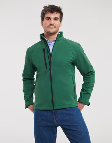Russell Europe Softshell Jacket, Bottle Green, XL bedrucken, Art.-Nr. 438005406