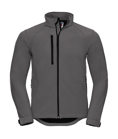 Russell Europe Softshell Jacket, Titanium, 3XL bedrucken, Art.-Nr. 438001398