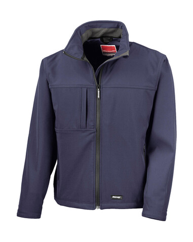Result Men`s Classic Softshell Jacket, Navy, M bedrucken, Art.-Nr. 439332004 Result Men`s Classic Softshell Jacket, Navy, M bedrucken, Art.-Nr. 439332004
