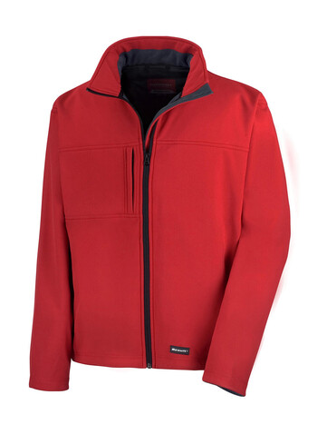 Result Men`s Classic Softshell Jacket, Red, 2XL bedrucken, Art.-Nr. 439334007