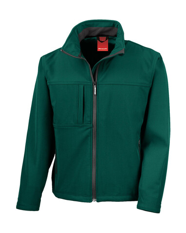 Result Men`s Classic Softshell Jacket, Bottle Green, L bedrucken, Art.-Nr. 439335405