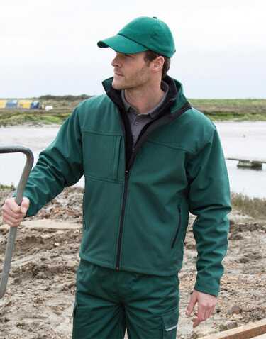 Result Men`s Classic Softshell Jacket, Black, S bedrucken, Art.-Nr. 439331013