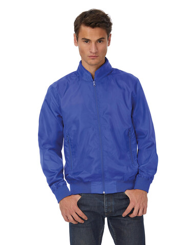 B &amp; C Trooper/men Jacket, Black/Cobalt Blue, M bedrucken, Art.-Nr. 440421554