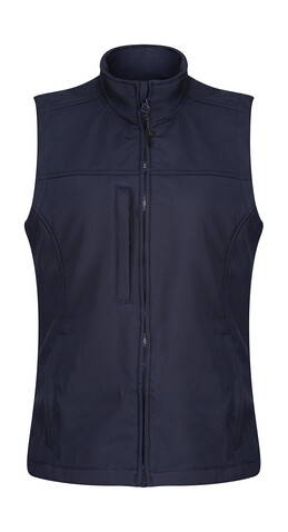 Regatta Ladies` Flux Softshell Bodywarmer, Navy/Navy, 12 (38) bedrucken, Art.-Nr. 444172564