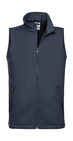 Russell Europe Men`s Smart Softshell Gilet, French Navy, S bedrucken, Art.-Nr. 445002013