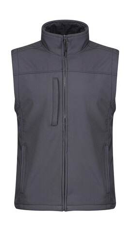 Regatta Flux Softshell Bodywarmer, Seal Grey, S bedrucken, Art.-Nr. 445171293