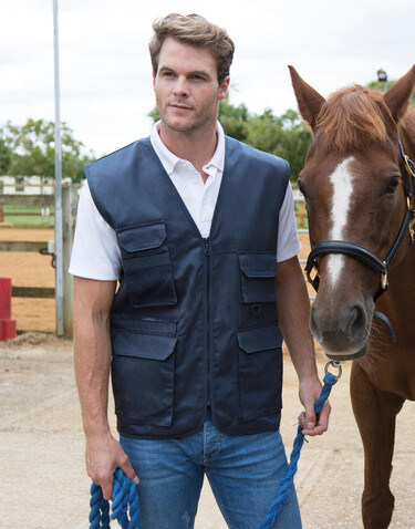 Result Safari Waistcoat, Black, XL bedrucken, Art.-Nr. 445331016