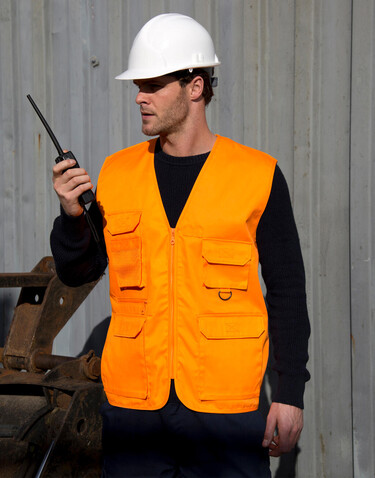 Result Safari Waistcoat, Black, S bedrucken, Art.-Nr. 445331013