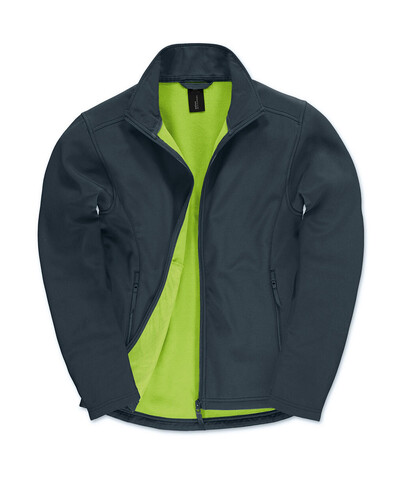B &amp; C ID.701 Softshell Jacket, Navy/Neon Green, S bedrucken, Art.-Nr. 445422703