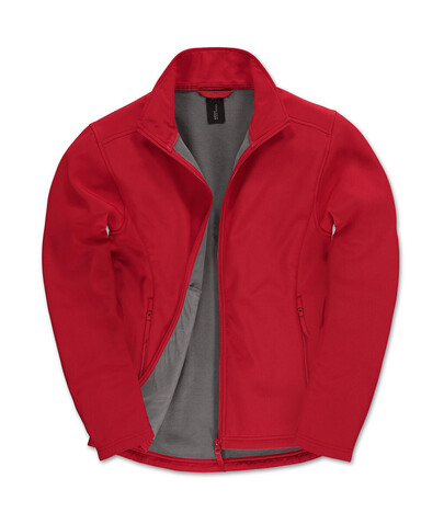 B &amp; C ID.701 Softshell Jacket, Red/Warm Grey, XL bedrucken, Art.-Nr. 445424706
