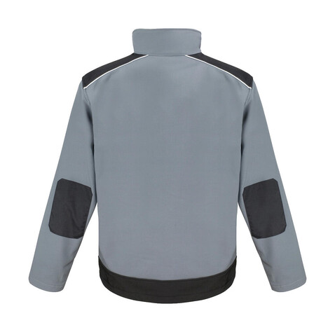 Result Ripstop Softshell Work Jacket, Grey/Black, S bedrucken, Art.-Nr. 447331483