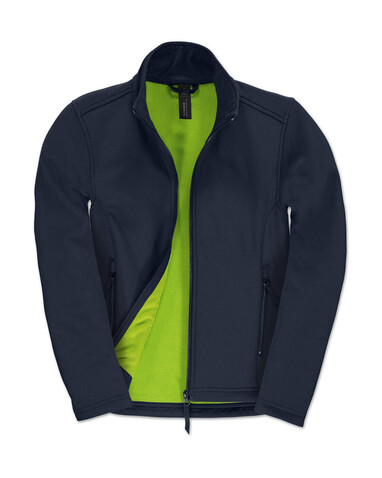 B &amp; C ID.701/women Softshell Jacket, Navy/Neon Green, S bedrucken, Art.-Nr. 447422703