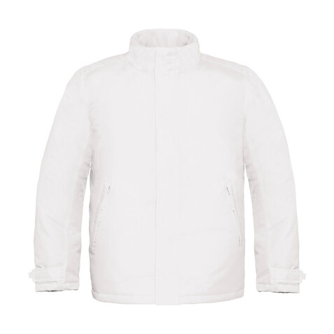B &amp; C Real+/men Heavy Weight Jacket, White, 3XL bedrucken, Art.-Nr. 452420008