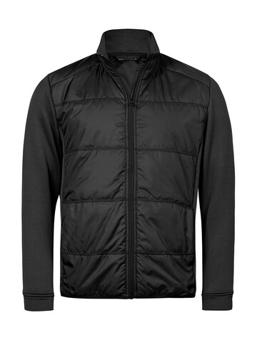 Tee Jays Hybrid-Stretch Jacket, Black/Black, 5XL bedrucken, Art.-Nr. 455541770