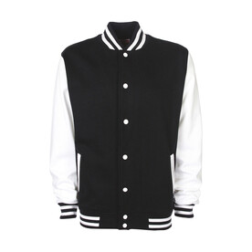 FDM Varsity Jacket, Black/White, XS bedrucken, Art.-Nr. 455551502 FDM Varsity Jacket, Black/White, XS bedrucken, Art.-Nr. 455551502