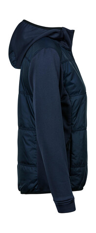Tee Jays Womens Hybrid-Stretch Hooded Jacket, Navy/Navy, M bedrucken, Art.-Nr. 456542514
