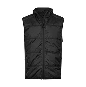 Tee Jays Hybrid-Stretch Bodywarmer, Black/Black, XS bedrucken, Art.-Nr. 457541772