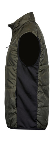 Tee Jays Hybrid-Stretch Bodywarmer, Deep Green/Black, L bedrucken, Art.-Nr. 457545515