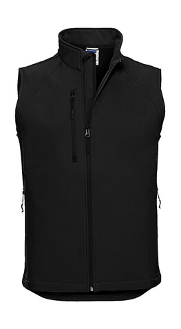 Russell Europe Softshell Gilet, Black, XS bedrucken, Art.-Nr. 459001012