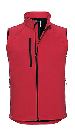 Russell Europe Softshell Gilet, Classic Red, L bedrucken, Art.-Nr. 459004015
