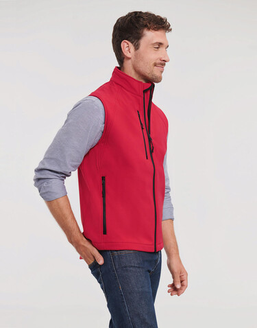 Russell Europe Softshell Gilet, Classic Red, S bedrucken, Art.-Nr. 459004013